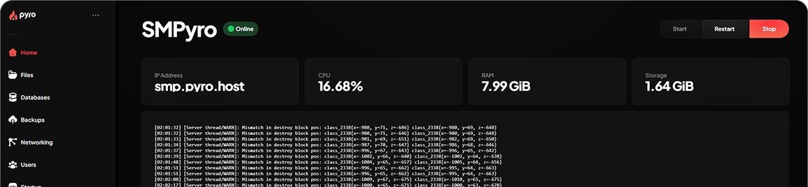 Project Ember panel's homepage